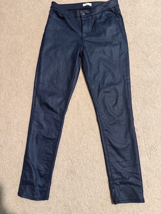 Loft Outlet Denim - LOFT Navy Coated Skinny Jeans